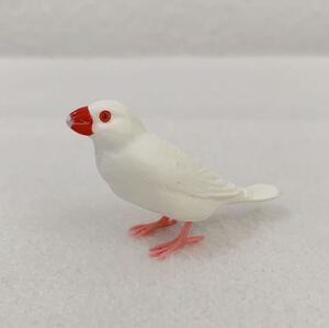 文鳥(白) フィギュア「雀と文鳥コレクション」★大きさ約５cm〈K4-8