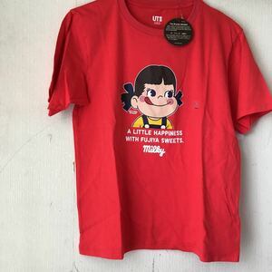 ユニクロ　不二家　ペコちゃん　半袖Tシャツ Tシャツ S 昭和レトロ