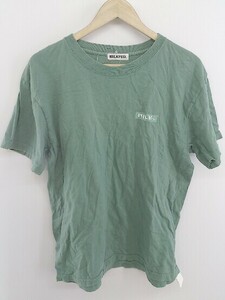 ◇ MILKFED. ミルクフェド ロゴ プリント 半袖 Tシャツ カットソー サイズONE グリーン系 レディース P