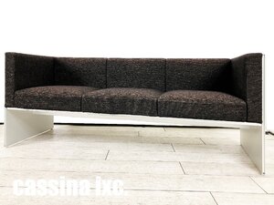 cassina ixc / カッシーナ■エアフレーム 3007 ミッド 3人掛ソファ■デビットチッパーフィールド■ダークグレー系