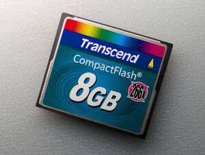 Transcend CompactFlash 8GB 266x CFカード ケース付き トランセンド コンパクトフラッシュ メモリーカード 動作確認済み 