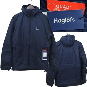 ♪【新品 国内正規品 定価30800円】 HAGLOFS ホグロフス Barrier Neo Hood Jacket Men 604400 バリアー ネオ 中綿 ダウン ジャケット S 紺