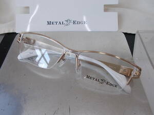 Metal Edge メタルエッジ 超かっこいい 眼鏡フレーム ME-1032-1 ハーフリム トライバルデザイン お洒落 ！