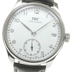 IWC SCHAFFHAUSEN IW510203 ポルトギーゼ ハンドワインド エイトデイズ 手巻き メンズ 保証書付き_837343