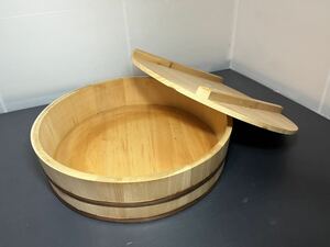 寿司桶 木製 おひつ 飯台 すし桶 ちらし寿司 木桶 桶 手巻き寿司 蓋付き ひのき 檜
