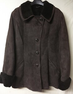 ◆肉厚！◆SHEARLING 本物ムートンコート ブラウン◆