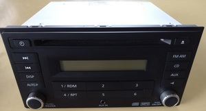 日産純正 CD/AM/FM/AUX 2DIN オーディオ B8185-89950 HS-C5482 新車外し 