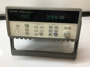 A21246)Agilent 34970A DATA ACQUISITION/SWITCH UNIT データ収集 スイッチユニット 現状品 ＊20チャンネルマルチプレクサ 34901A 付属