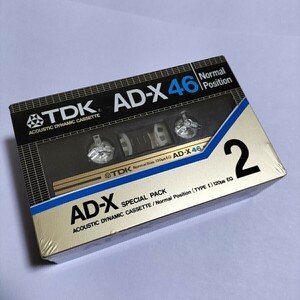 【未開封2本】カセットテープ★TDK★ティーディーケー★AD-X★AD-X46★ノーマルカセットテープ★⑤