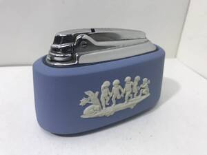 【RONSON】ロンソン＋WEDGWOOD ウェッジウッド Wネーム 陶器製 オイルライター 英国製 MADE IN ENGLAND