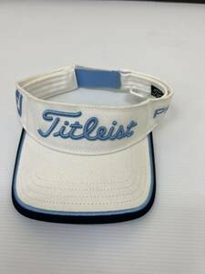 ★最安値★　　TITLEIST タイトリスト サンバイザー ロゴ ゴルフウェア　水色　白　黒