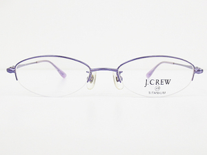 ∞【デッドストック】J.CREW ジェイクルー 眼鏡 メガネフレーム JC-4054 49[]18-135 メタル チタン ナイロール パープル □H8