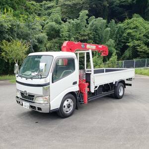 売切 4段 ラジコン 標準 トヨタ ダイナ クレーン車 5MT(3ペダル) ICターボ 荷台鉄板 ETC 車検令和7年7月 動画有 福岡~