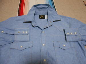 １９７０年代製 KEY SADDLE KING WESTERN SHIRTS MADE IN USA GRIPPER シャンブレー ウェスタンシャツ カウボーイ HOTROD COWBOY ANTIQUES