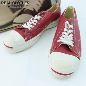 CONVERSE/コンバース USA製 JACK PURCELL LOW RED LEATHER スニーカー 19653/8.5 /080