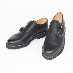 UK9.5【28.0cm】Paraboot/パラブーツ WILLIAM-MARCHE 2 NOIRE-LIS NOIR ダブルモンクシューズ 送料無料Yahoo!かんたん決済 即決価格