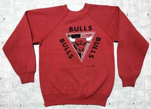 90s USA製 シカゴ ブルズ キッズ スウェット トレーナー ヘインズボディ　　90年代 Hanes ボーイズ アメリカ製 BULLS NBA vintage 柳9029