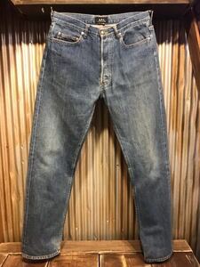 H854LP メンズパンツ A.P.C. STANDARD アーペーセー デニム ジーンズ インディゴ リペア 加工 / W32 全国送料一律520円