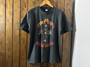 新品●ガンズアンドローゼズ　降谷 建志　着用　同プリント　ビンテージスタイル　ツアーTシャツ［L］●ロック/ドラゴンアッシュ/GUNS/KJ