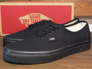 新品 8.0 26.0cm USA企画 VANS CLASSIC AUTHENTIC BLACK/BLACK バンズ ヴァンズ クラシック オーセンティック ブラック/ブラック