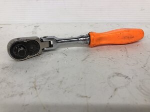 中古品 ハンドツール snap-on スナップオン 首振りラチェットレンチ F735B 自動車 差込角 3/8” 9.5sq スイング IT0QF95GY04G