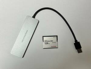 サンディスク SANDISK Cfastカード 128GB、カードリーダーセット