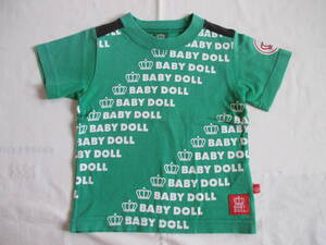 ★BABY DOLL ベビードール★　90cm　緑色　半袖Ｔシャツ