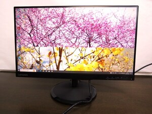 動作品◇レノボ 21.5型液晶 PCモニター【D22e-20/66D2KAC6WW】Lenovo 狭額縁VAパネル,VGA+HDMIポート フルHDノングレア 21.5インチ A-6