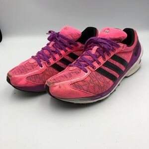 K774 adidas adizero アディダス アディゼロ TAKUMI REN レディース ランニングシューズ スニーカー US7 24cm ピンク パープル メッシュ