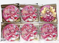 プリキュア　セレクトカラーズ　缶バッジ　プレシャス　5点、ピーチ