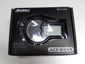 送料無料/ACEWELL/エースウェル/多機能針式タコメーター/ACE-6552/12000rpm/針式タコメーター/デジタルスピードメーター/マルチメーター