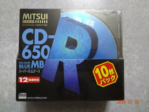 三井化学 MITSUI GOLD CD-R 650MB 12倍速対応 10枚パック CDRG74BL-10P 未使用