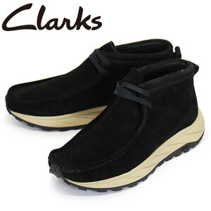 Clarks (クラークス) 26173320 Wallabee Eden ワラビー エデン メンズシューズ Black Sde CL105 UK7-約25.0cm