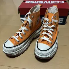 Converse オレンジ ハイカットスニーカー 24cm