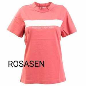 タグ付 ROSASEN レディースM ロサーセン 半袖 ゴルフTシャツ バックポケット マルチエフェクトジャージ 未使用 新品 正規品 送料無料