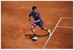 【貴重品】UNIQLO ユニクロ テニスウェア 錦織圭 Kei Nishikori ジョコビッチ Novak Djokovic フェデラー Roger Federer M ポロシャツ