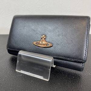 ●【MH-8824】中古品 Vivienne Westwood ヴィヴィアンウエストウッド 5連 キーケース ブラック【レタパプラス可能】