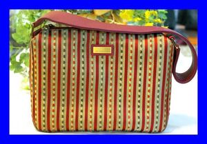 ○美品 ジム トンプソン JIM THOMPSON シルク レザー ショルダーバッグ B0403