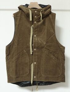 17AW Engineered Garments エンジニアードガーメンツ Hooded Vest 11W Corduroy コーデュロイ フーデッド ベスト L