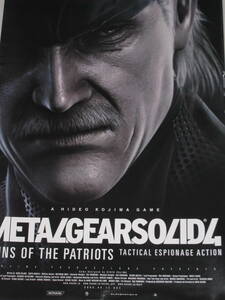 ☆ メタルギアソリッド4 ガンズ・オブ・ザ・パトリオット B2 ポスター METAL GEAR SOLID 4 GUNS OF THE PATRIOTS PS3 KONAMI ☆