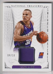 NBA JASON KIDD 2013-14 PANINI NATIONAL TREASURES SNEAKER SWATCHES game-worn Material BASKETBALL / 10 枚限定 ジェイソン・キッド