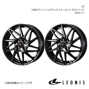 LEONIS/IT マーチ K13 アルミホイール2本セット【14×5.5J 4-100 INSET42 PBMC/TI】0040556×2