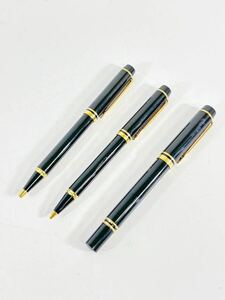 WATERMAN ウォーターマン　ボールペン　シャーペン　万年筆　ブラック　ゴールド　ペン先18K 3本まとめ売り　セット売り　 文房具