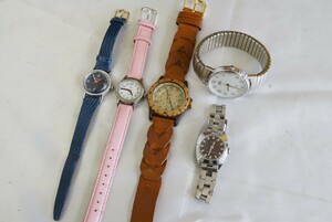 F294 TIMEX/タイメックス 腕時計 5点 ブランド アクセサリー クォーツ メンズ レディース 大量 まとめて おまとめ まとめ売り 不動品