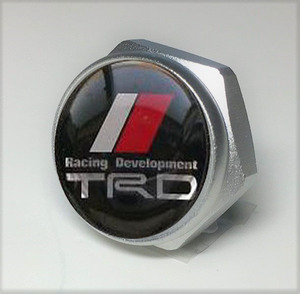 新着　　TRD　マーク　アルミナンバーボルトカバー　1点