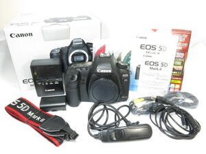 【 美品 8788ショット 】Canon EOS 5D MarkII ボディー キヤノン 元箱付き [管CN4389]