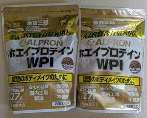 【即決 送料無料】 アルプロン ホエイ プロテイン WPI チョコレート風味 3kg×2袋 計6kg ALPRON