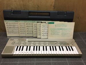 LL311 YAMAHA/ヤマハ 電子ピアノ ポータサウンド PortaSound PC-100 ハードケース付 BAR 電子キーボード 動確OK/140