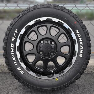 ナンカンタイヤ 軽トラ 軽バン 14インチ 165/65R14 新品 タイヤ ホイール 4本 セット FT-9 ホワイトレター リフトアップ マッドタイヤ