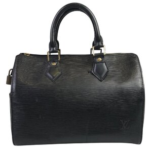 【1円～】ルイヴィトン LOUISVUITTON バッグ ハンドバッグ スピーディ25 エピ ノワール M59032 SR0989 レザー ブラック 中古